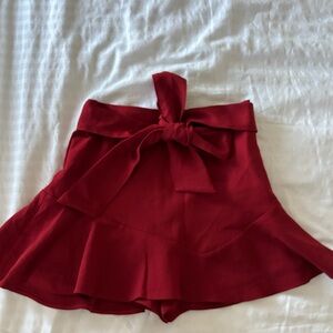 Zara Elegant Red Skirt